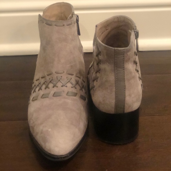 Donald J. Pliner Shoes - Grey Donald J Pliner booties with woven details